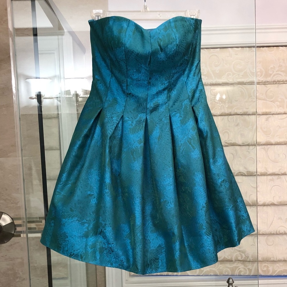 Aqua cocktail dress